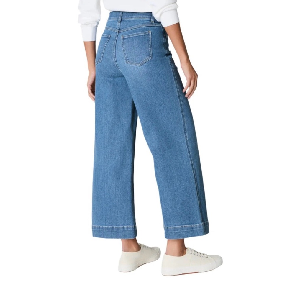 SPANX pull on, wide leg Jeans.  Size 2X tall.  Only worn once.